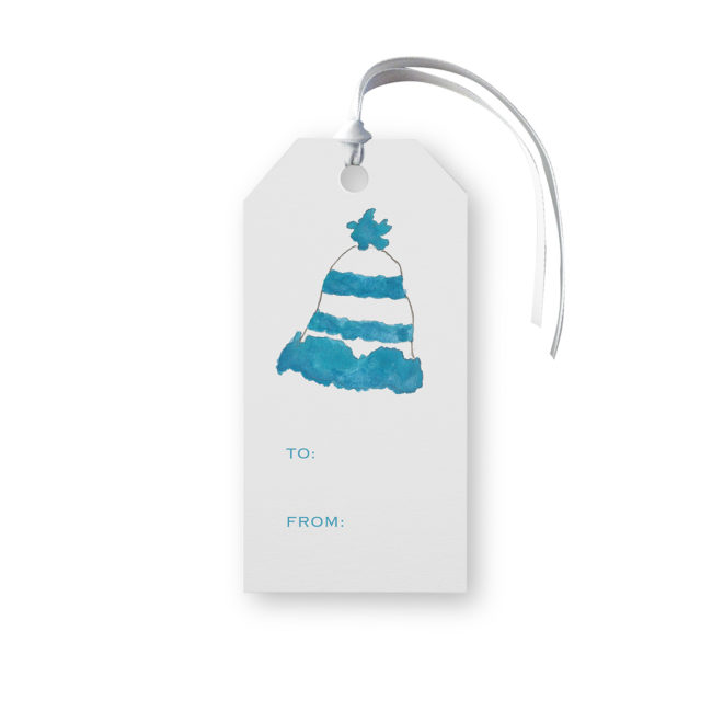 Winter Hat Classic Gift Tag printed on white paper.