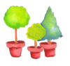 topiary trees