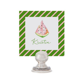 Watermelon Place Card printed on White paper.