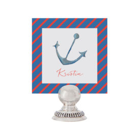 Anchor Place Card printed on White paper.