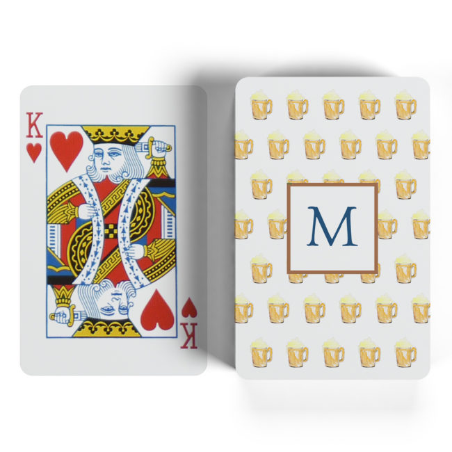 beer motif playing cards