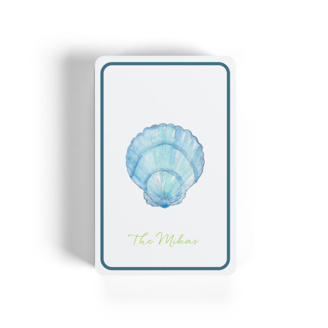 blue shell printed on classic playing cards
