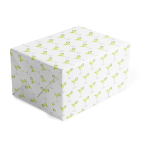 margarita classic gift wrap printed on white paper.