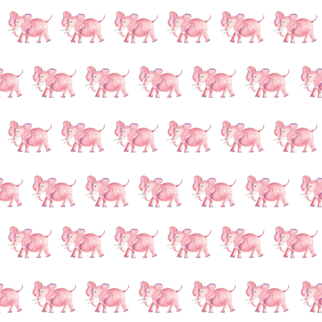 pink elephant classic gift wrap