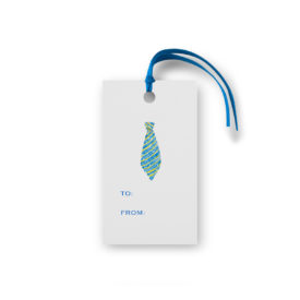 tie glittered gift tag printed on White Paper.