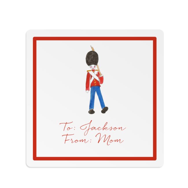 Toy Soldier Square Gift Sticker