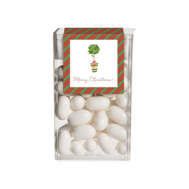 Holiday Topiary Tic Tac Label