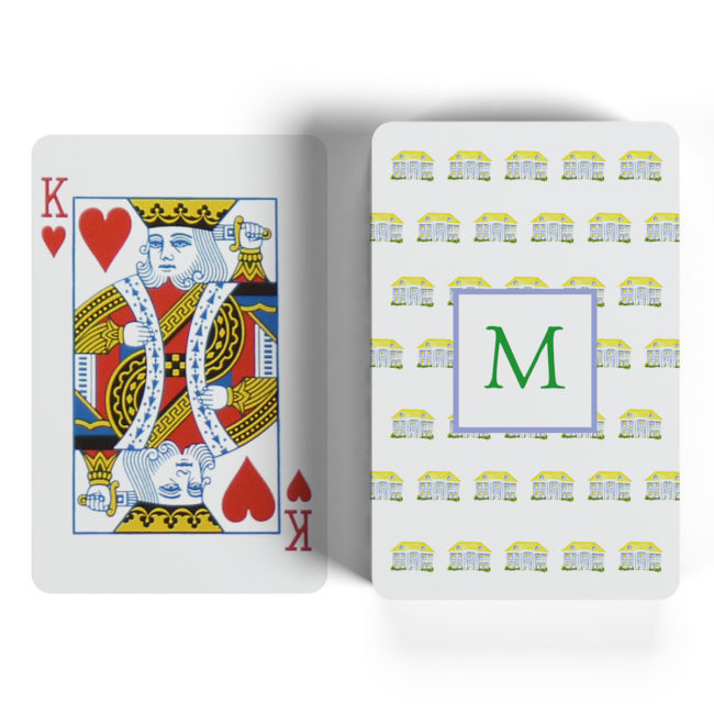 house motif playing cards