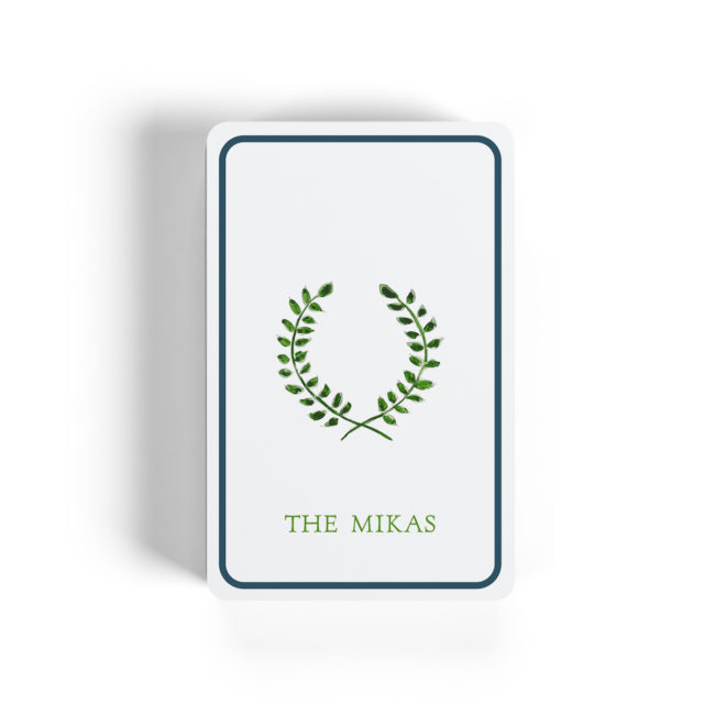 laurel wreath image on classic Bicycle playing cards