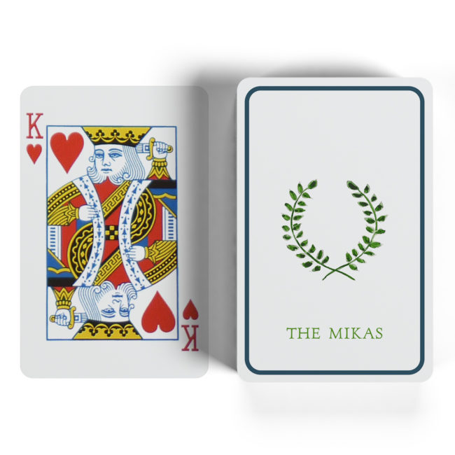 laurel wreath classic playing cards