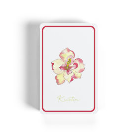 magnolia image adorns classic playing cards