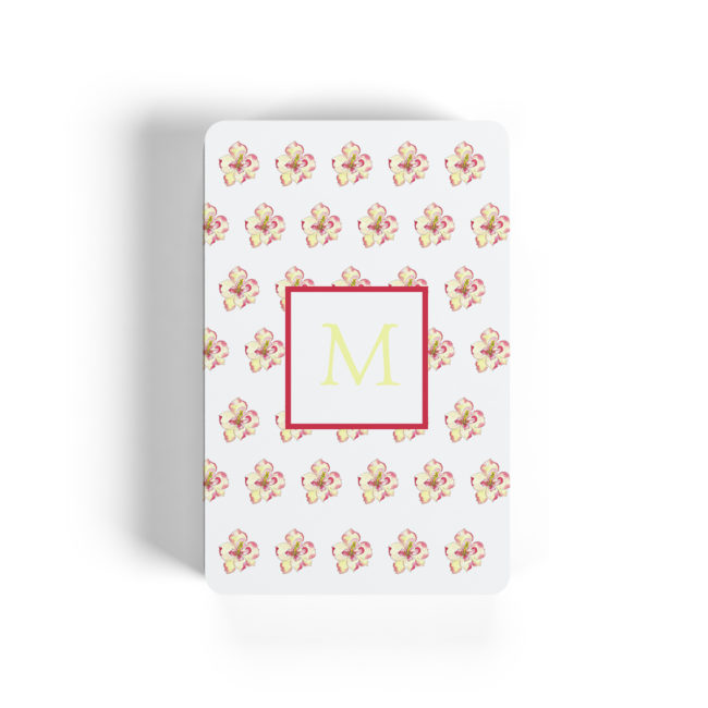 magnolia image adorns classic playing cards