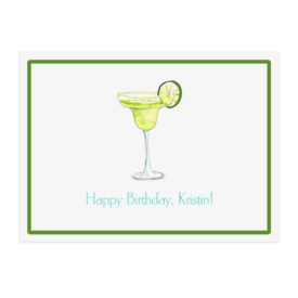 margarita glass image adorns a placemat printed on White paper.