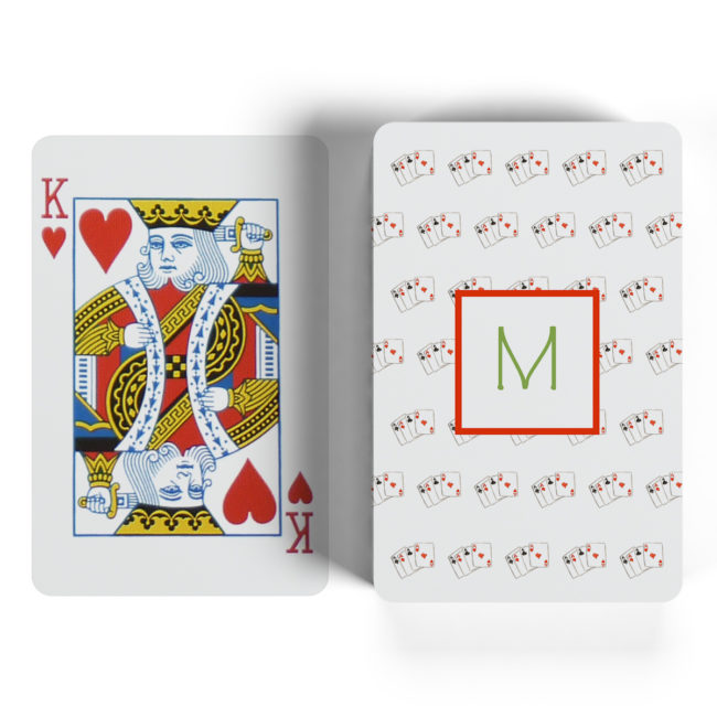 poker cards motif playing cards