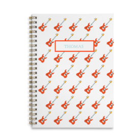 Guitar Spiral Notebook with blank pages.