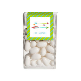 Personalized favor featuring the Sweetheart Arrows Tic Tac Sticker