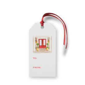 House image adorns this Classic Gift Tag printed on White paper.