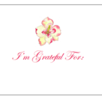Image of a Magnolia on a gratitude card.